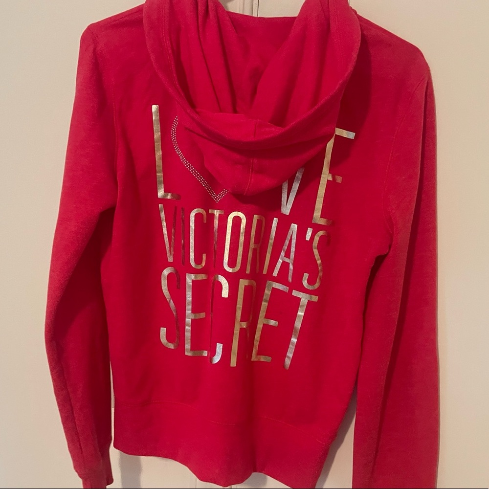 Victoria Secret Zip Up Hoodie Sweatshirt